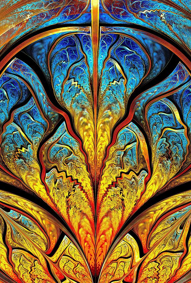 Stained Glass Expression Digital Art by Anastasiya Malakhova