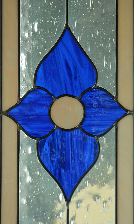 Stained Glass in Blue Photograph by E Faithe Lester