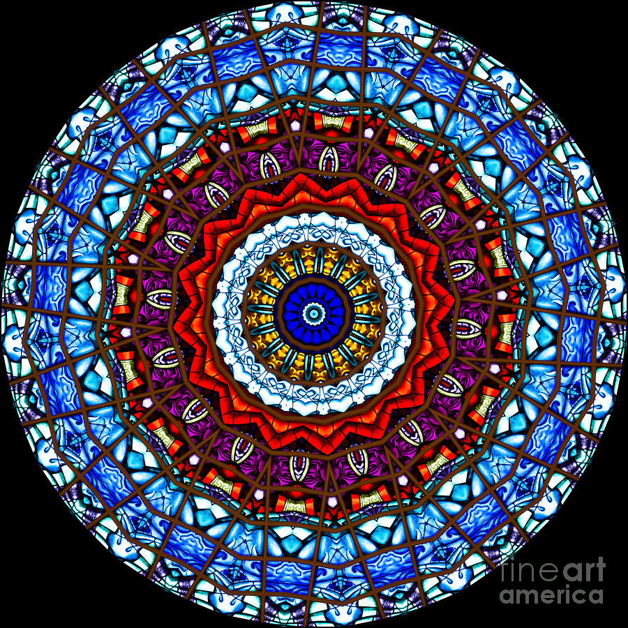 Stained Glass Kaleidoscope Photograph by Patty Colabuono