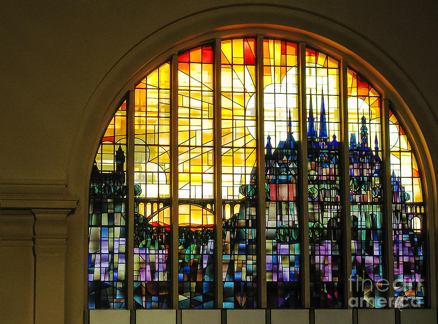 Stained Glass Luxembourg Photograph by Victoria Harrington