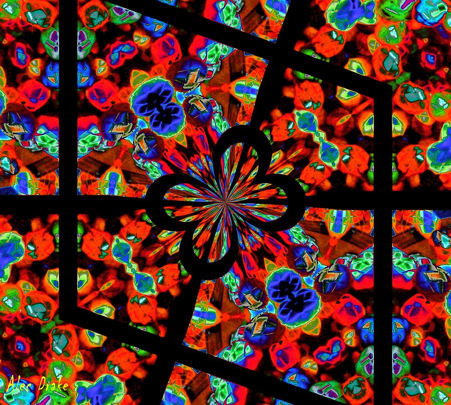 Stained Glass On Venus Digital Art by Alec Drake