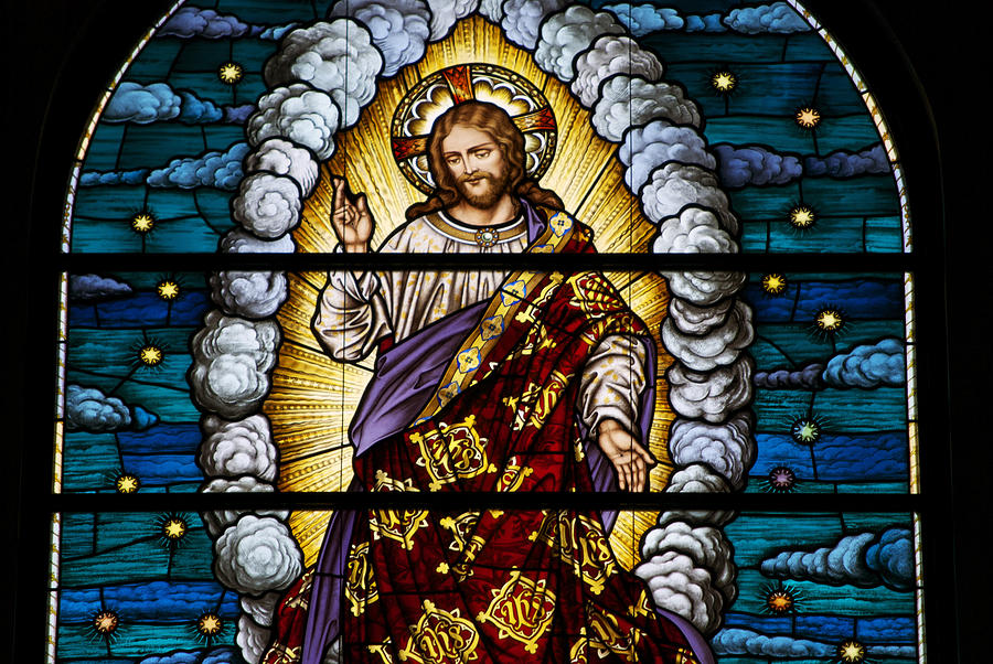 Jesus Christ Photograph - Stained Glass PC 04 by Thomas Woolworth