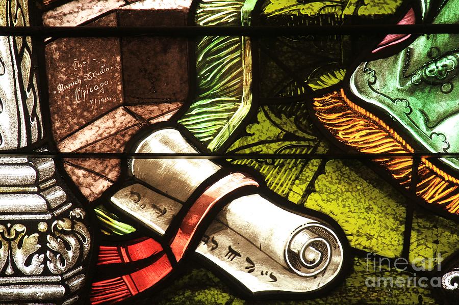 Stained Glass Scroll Photograph by Adam Jewell