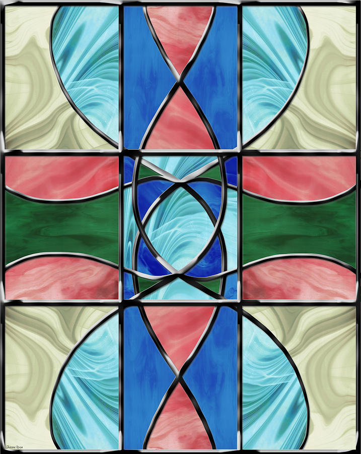 Stained Glass Window 2 Digital Art by Shawna Rowe