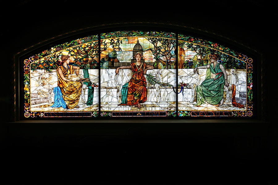 Stained Glass Window Photograph by Alan Hutchins