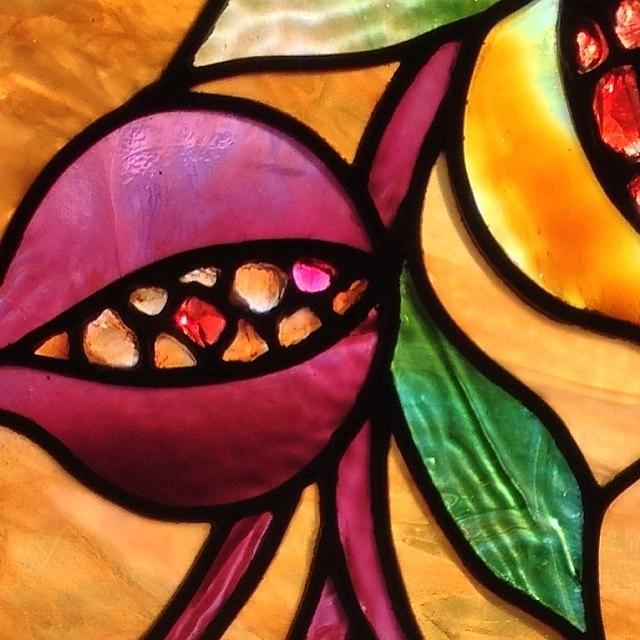 Stained Glass Window Close Up Photograph by Jim Spencer