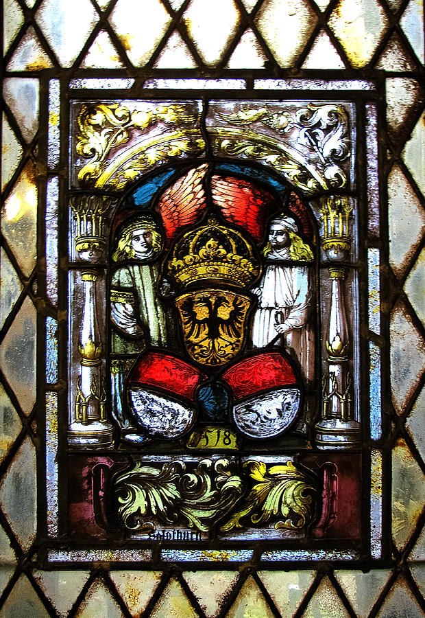 Stained Glass Window - Crown Photograph by Colleen Kammerer