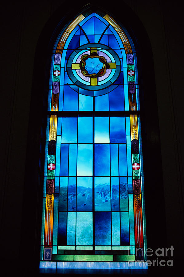 Stained Glass Window, Idaho Photograph by William H. Mullins