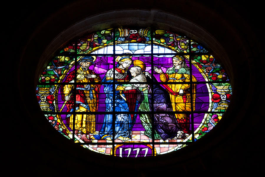 Stained Glass Window in the Seville Cathedral Photograph by Artur Bogacki