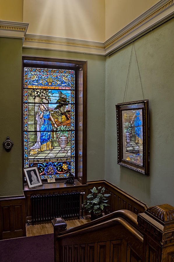 Stained Glass Window Memorial Photograph by Susan Candelario