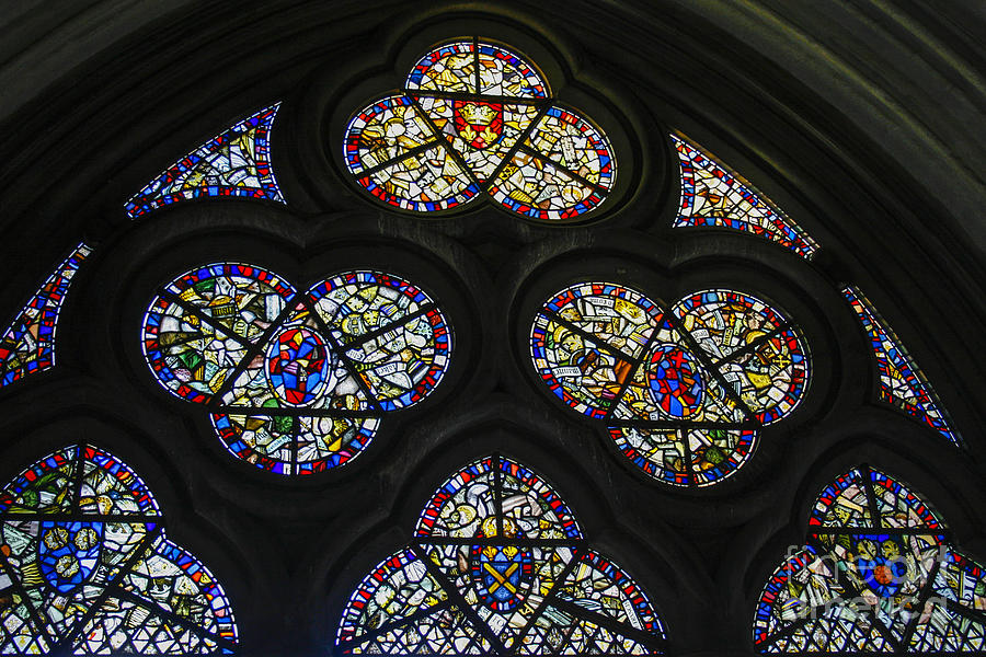 Stained glass window Westminster abbey Photograph by Patricia Hofmeester