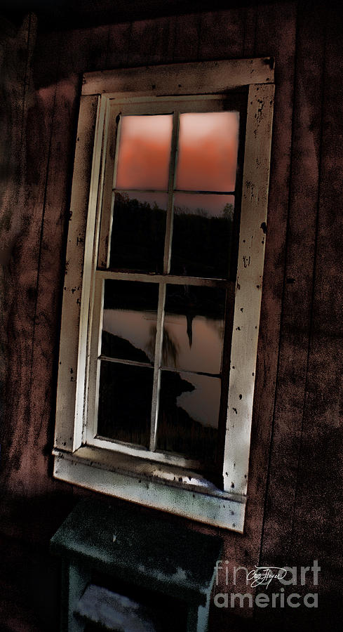 Cabin Photograph - Stained Window by Cris Hayes
