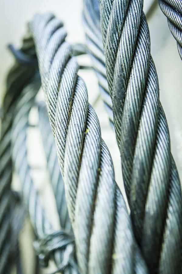 Stainless Steel Ropes Photograph by Gustoimages