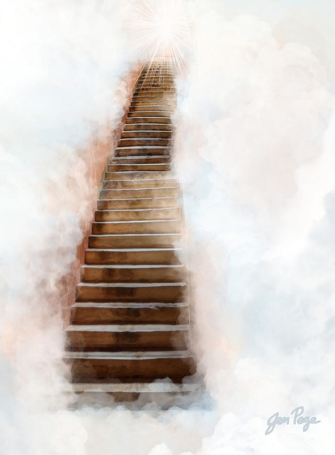 Stair Way to Heaven Digital Art by Jennifer Page