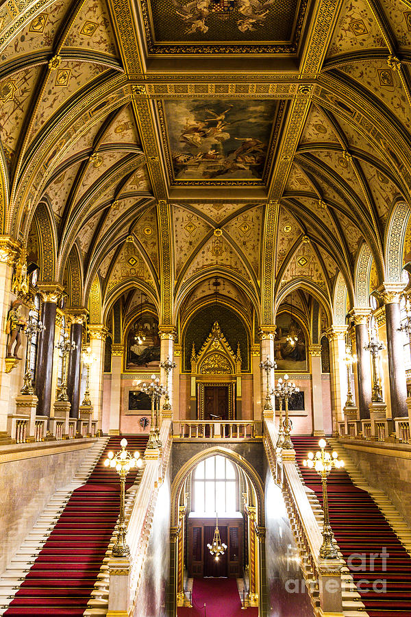 Staircase Hungarian Parliament- B Photograph