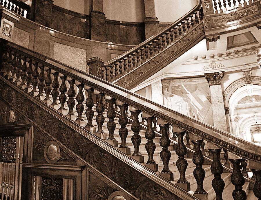 Staircase in Brown Photograph by Jenny Hudson
