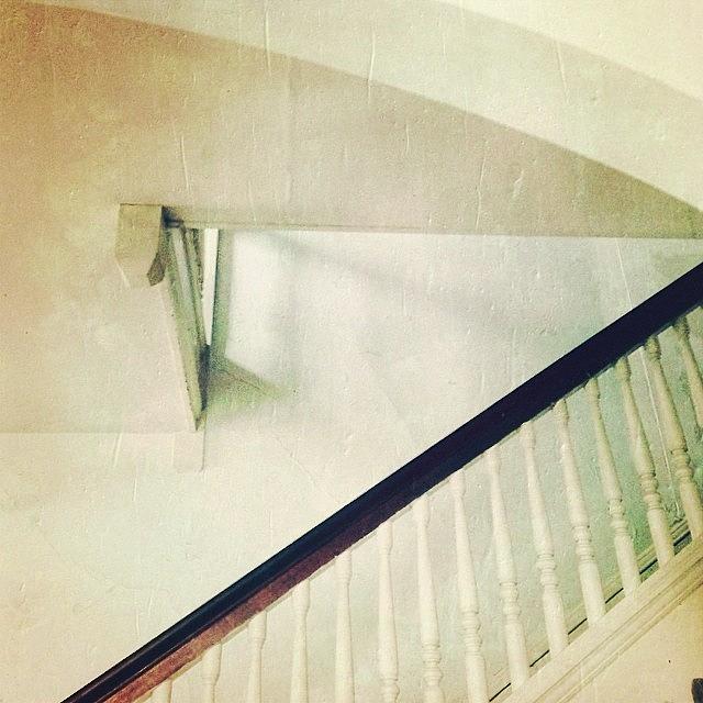 Hipstamatic Photograph - Stairs @ The Wild Flour In Abingdon, Va by Mary Ann Reilly