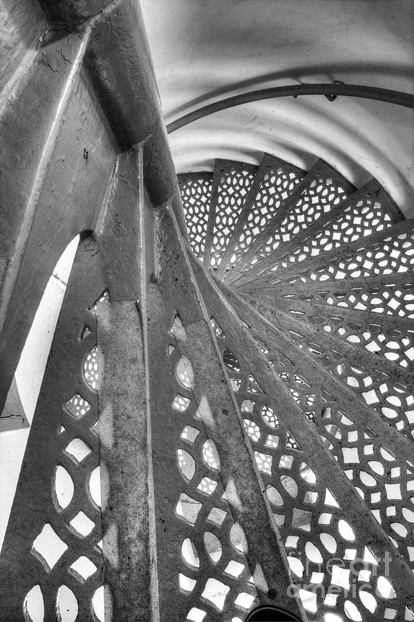 Lighthouse Photograph - Stairs at Point Iroquois Lighthouse by Twenty Two North Photography