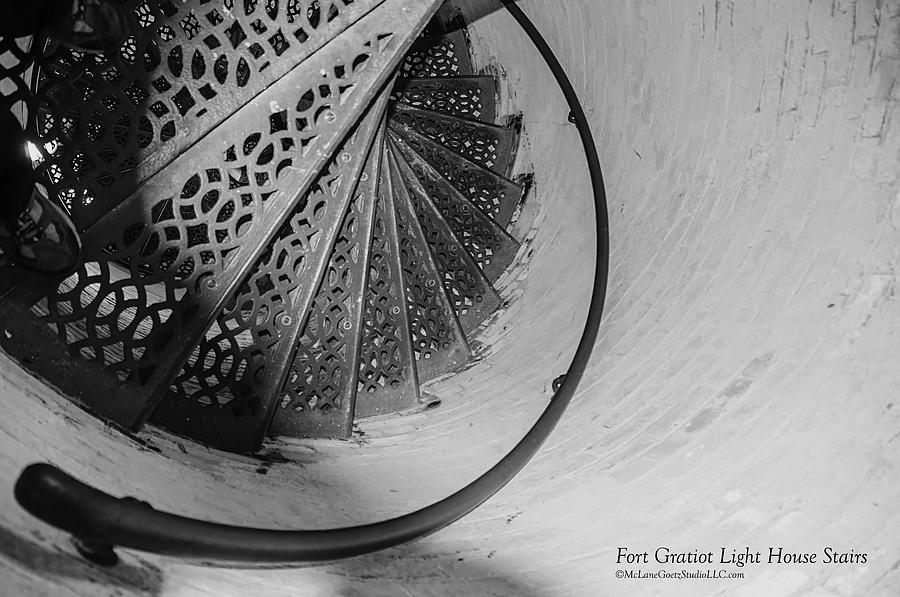 Stairs at the Fort Gratiot Light House Photograph by LeeAnn McLaneGoetz McLaneGoetzStudioLLCcom