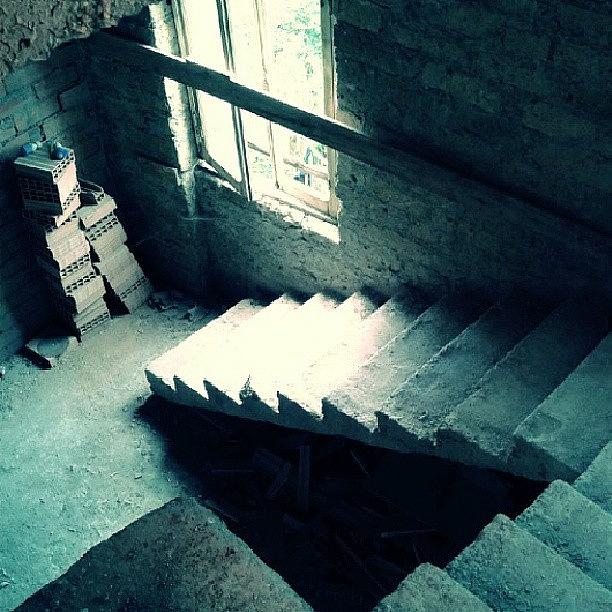 Ghost Photograph - Stairs by Emanuela Carratoni