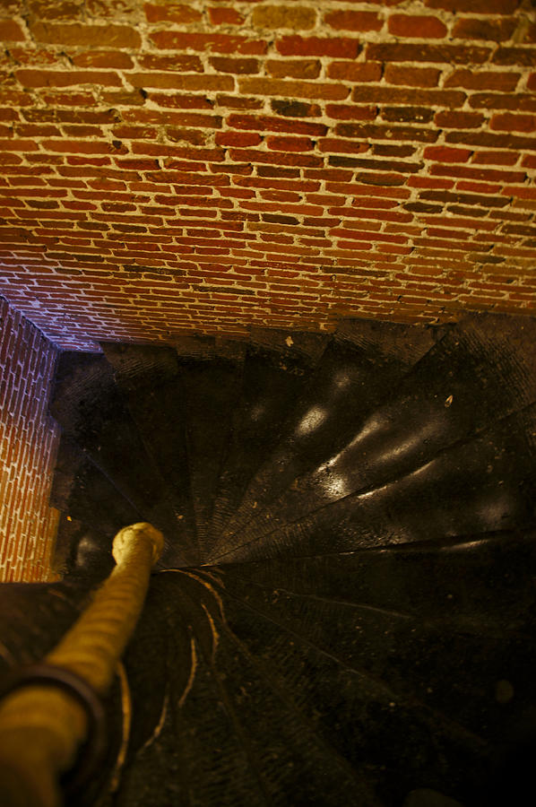 Stairs in the Bruges Bell Tower Photograph by Brian Kamprath