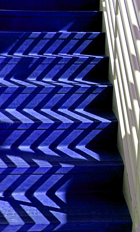 Stairs of Blue Photograph by Christopher McKenzie