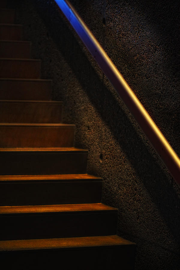 Stairs Phoenix Art Musuem Photograph by Bob Coates