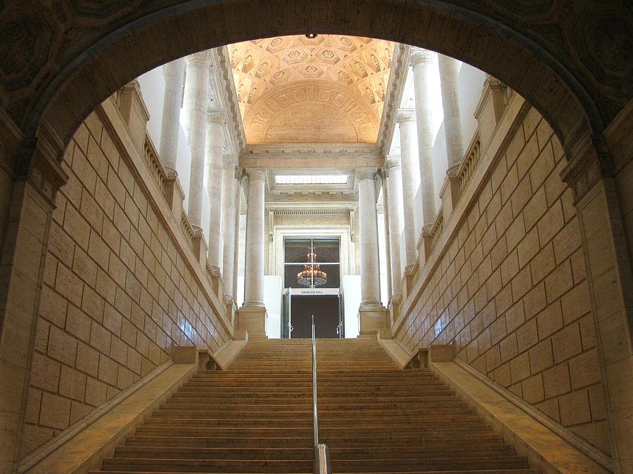 stairs to Asian Museum Photograph by Alfred Ng
