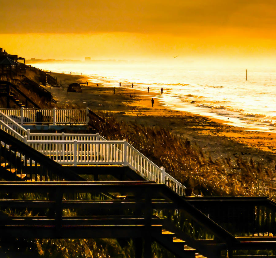 Beach Photograph - STAIRS to HEAVEN on EARTH by Karen Wiles
