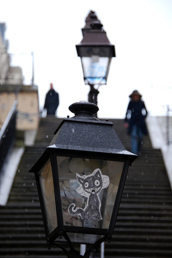 Stairs To Sacre Coeur2 Photograph by Riad Art