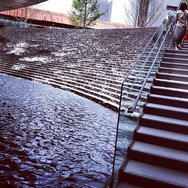 Cool Photograph - #stairs To Umekita Plaza #water #cool by Melodyheart Artworks