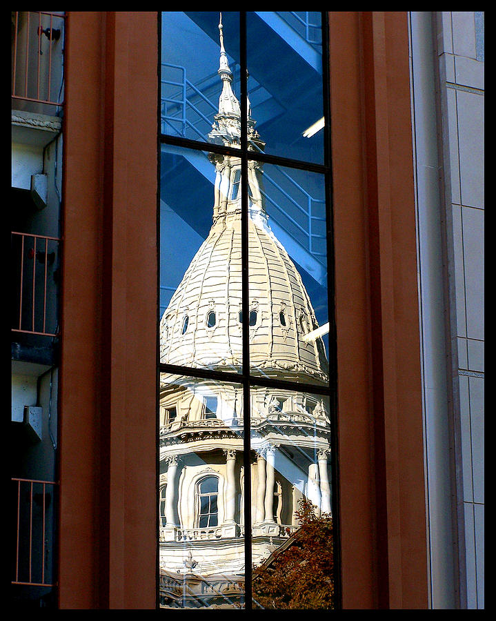 Stairway Dome Reflection Photograph by Gene Tatroe