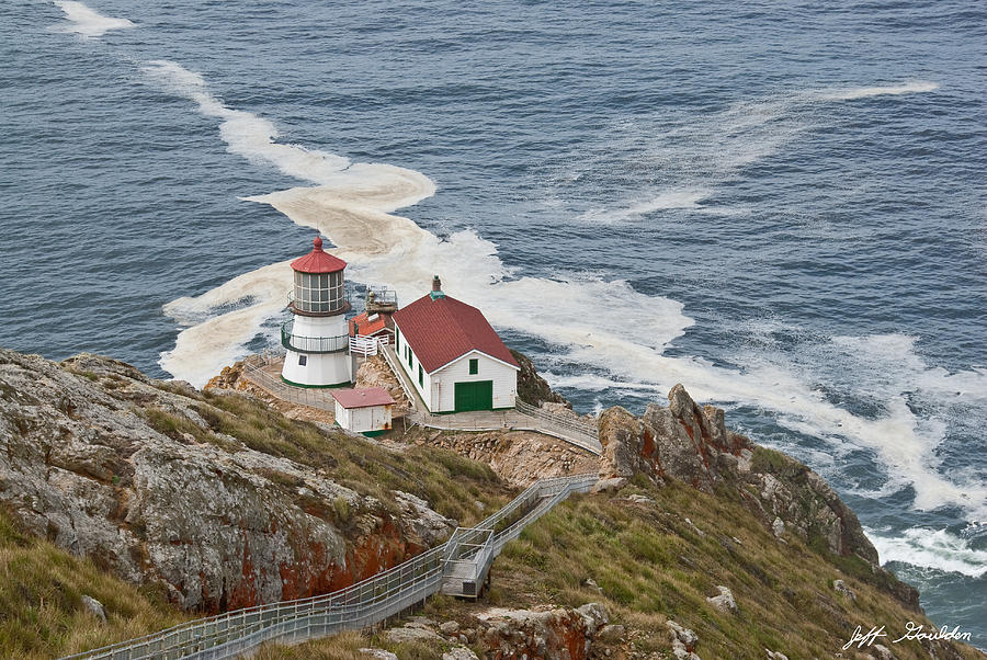 Stairway Leading to Point Reyes Lighthouse Photograph by Jeff Goulden