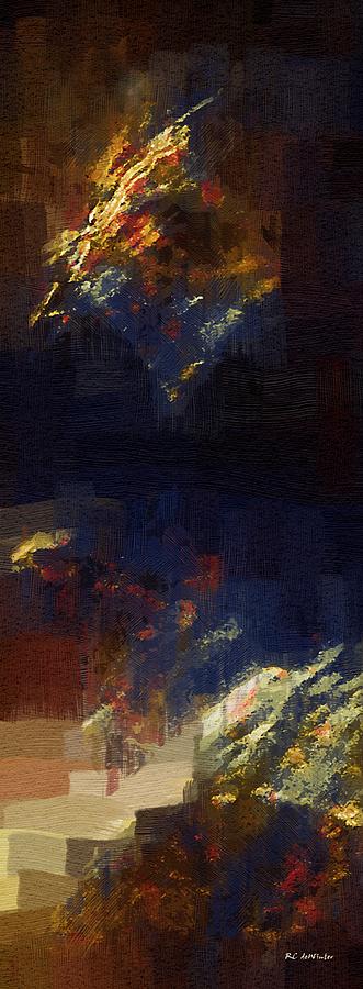 Abstract Painting - Stairway to a Dying Star by RC DeWinter
