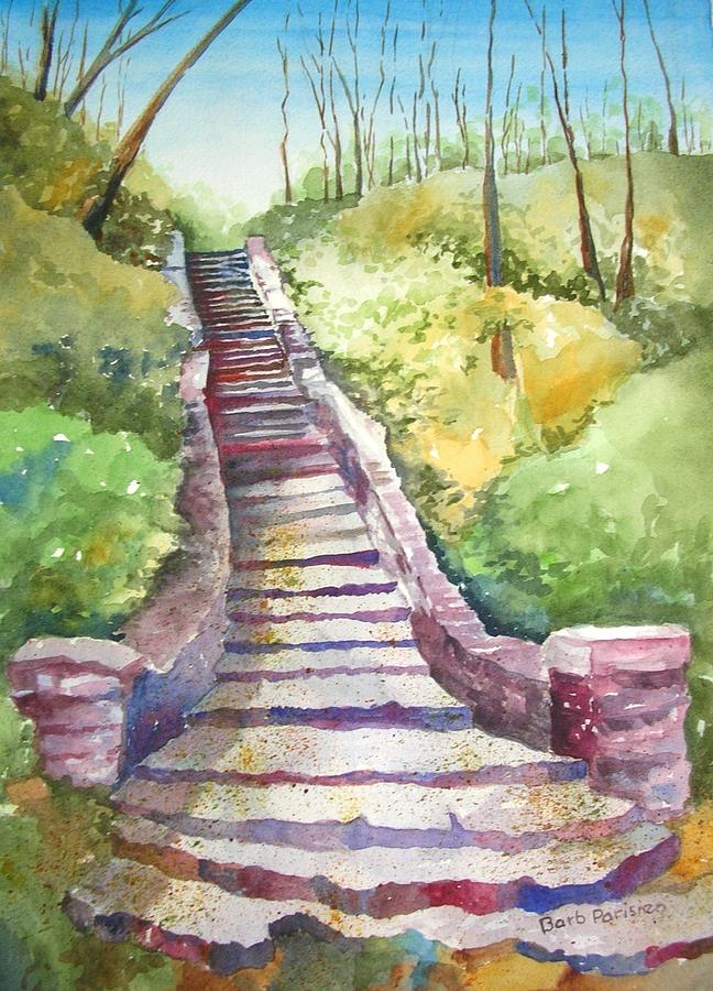 Stairway to Heaven Painting by Barbara Parisien