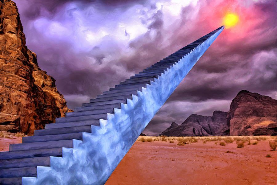 Stairway to Heaven Painting by Dominic Piperata