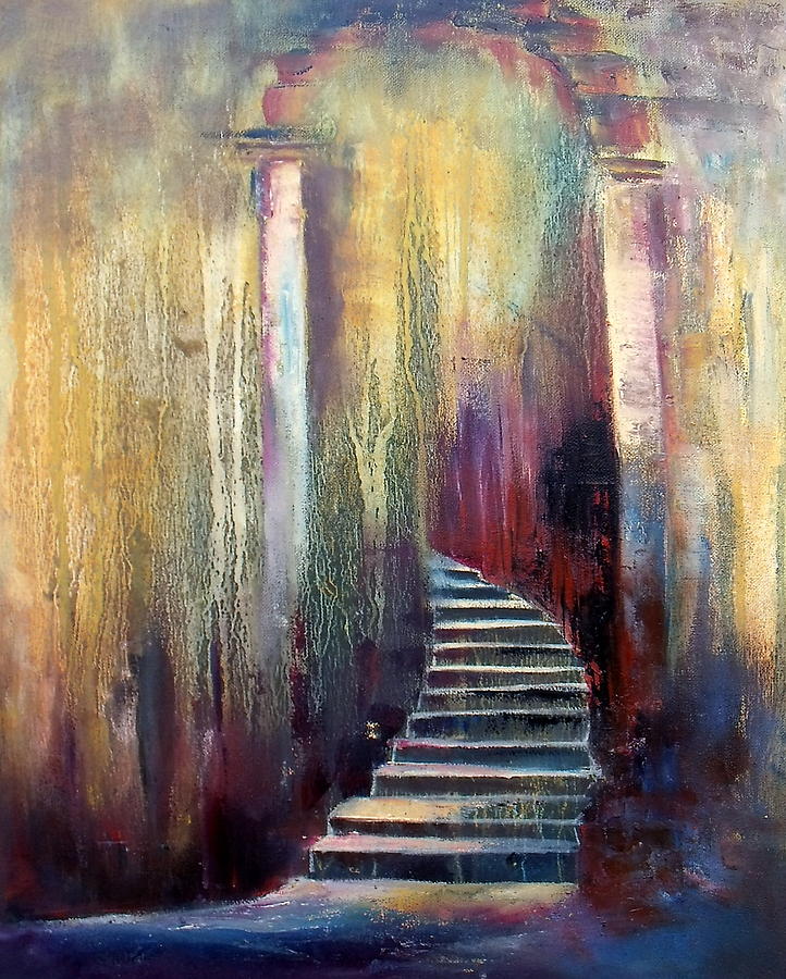 How To Paint “Stairway To Heaven” acrylic Painting 