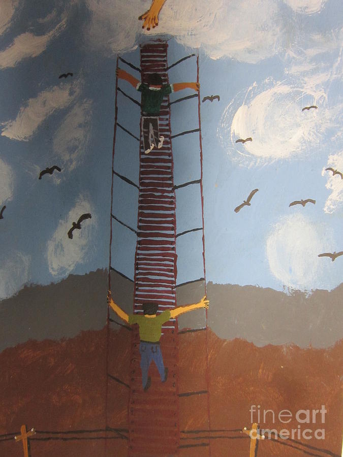 Bird Painting - Stairway To Heaven by Jeffrey Koss