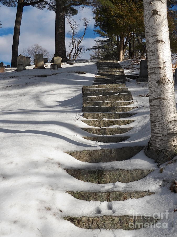 Winter Photograph - Stairway to Heaven by Joseph Marquis