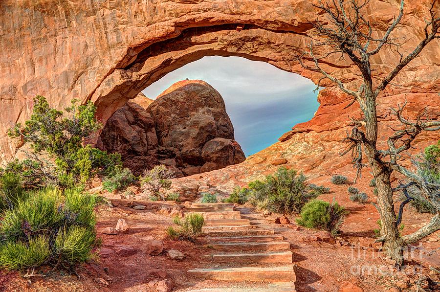 Stairway to Heaven - North Window Arch Photograph by Gary Whitton