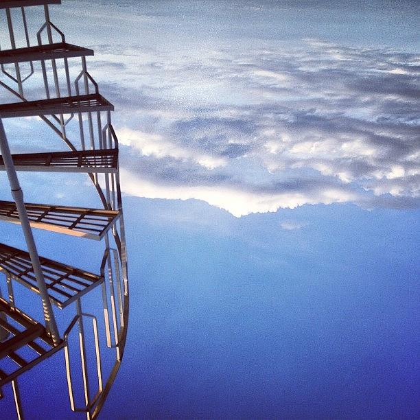 Stairs Photograph - stairway To Heaven #sky #minimal by Angad B Sodhi