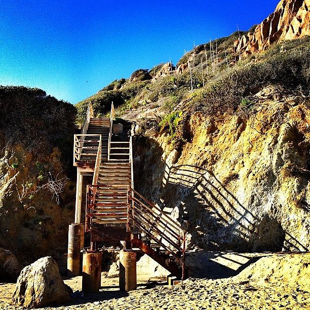Malibu Photograph - Stairway To Heaven. The Other Way Round by Bx N-fx