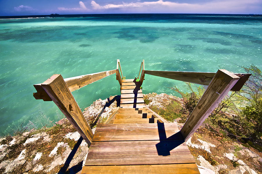 Stairway to the Sea Photograph by David Letts