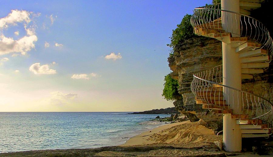 Landscape Photograph - STAIRWAY to the SEA by Karen Wiles
