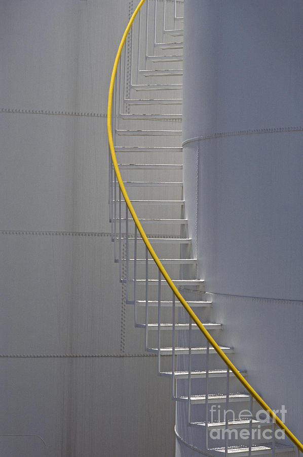 Stairway Up Holding Tank Photograph