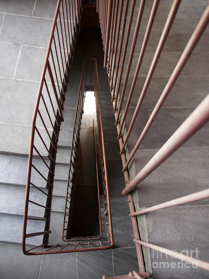 Architecture Photograph - Stairwell by Bernard Jaubert