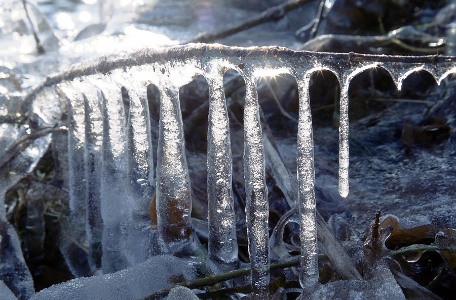 Stalactite of ice Photograph by Patrick Kessler - Fine Art America