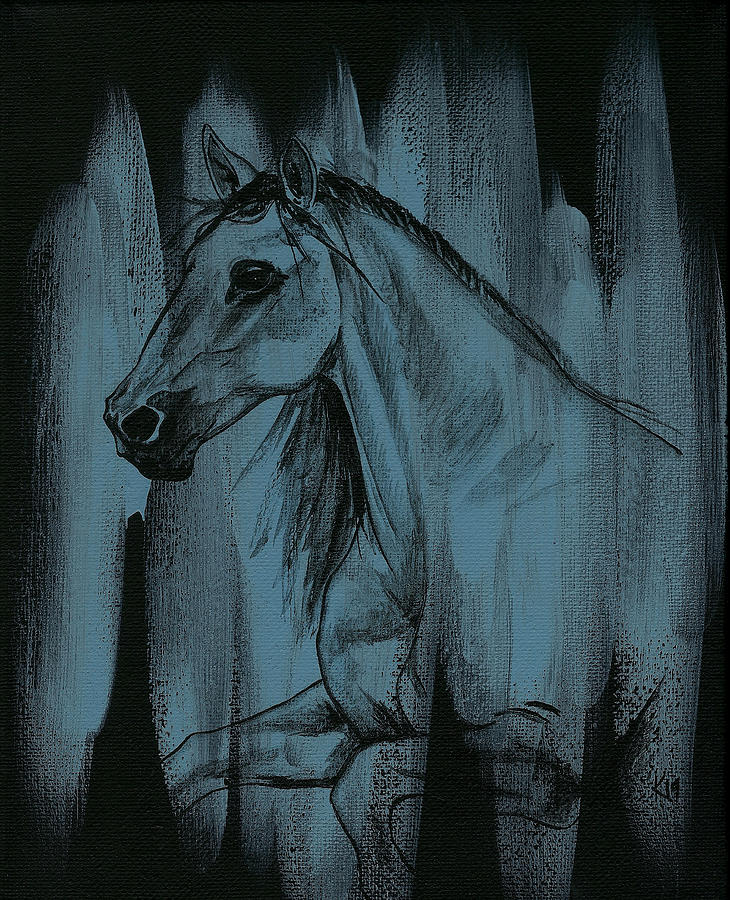 Stallion Painting by Konni Jensen