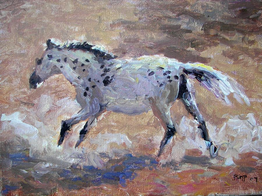 Horse Painting - Stallion by Robert Stump