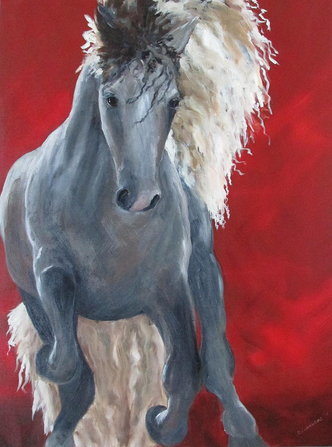 Stallion Painting by Susan Richardson